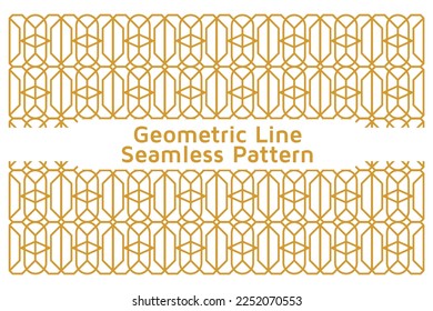 Abstract background texture in geometric lines ornamental style. Seamless design.