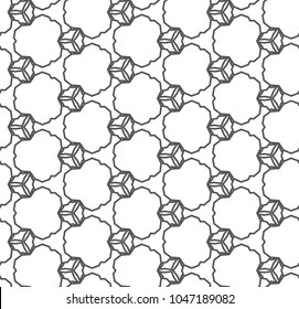 Abstract background texture in geometric ornamental style. Seamless design.