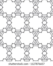 Abstract background texture in geometric ornamental style. Seamless design.