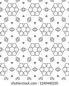 Abstract background texture in geometric ornamental style. Seamless design.