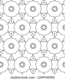 Abstract background texture in geometric ornamental style. Seamless design.