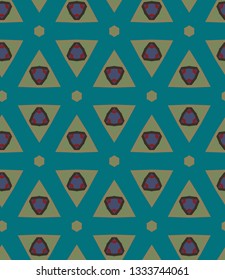 Abstract background texture in geometric ornamental style. Seamless design.