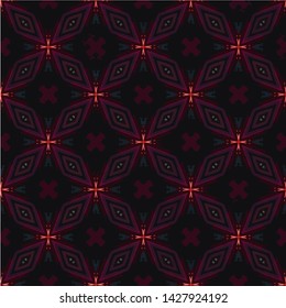 Abstract background texture in geometric ornamental style. Seamless design