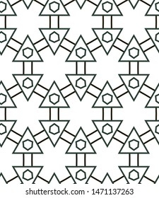 Abstract background texture in geometric ornamental style. Seamless design.