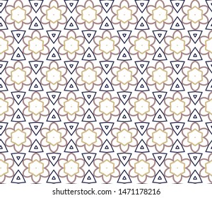 Abstract background texture in geometric ornamental style. Seamless design.