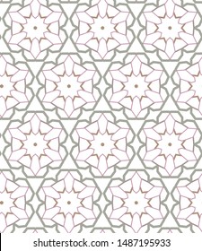 Abstract background texture in geometric ornamental style. Seamless design.
