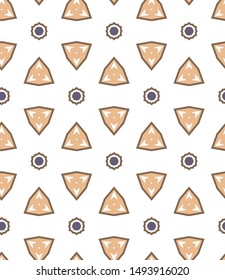 Abstract background texture in geometric ornamental style. Seamless design.