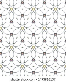Abstract background texture in geometric ornamental style. Seamless design.