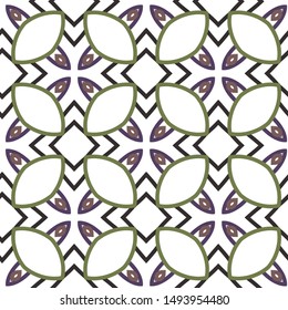 Abstract background texture in geometric ornamental style. Seamless design.