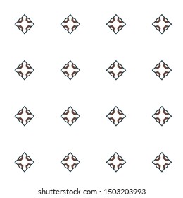 Abstract background texture in geometric ornamental style. Seamless design.