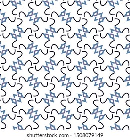 Abstract background texture in geometric ornamental style. Seamless design.