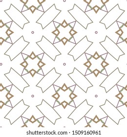 Abstract background texture in geometric ornamental style. Seamless design.