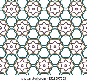 Abstract background texture in geometric ornamental style. Seamless design.