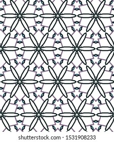 Abstract background texture in geometric ornamental style. Seamless design.