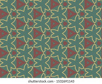 Abstract background texture in geometric ornamental style. Seamless design.