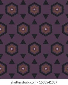 Abstract background texture in geometric ornamental style. Seamless design.