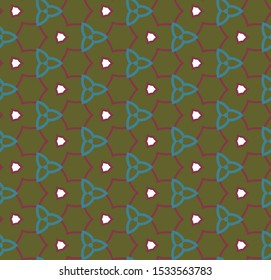 Abstract background texture in geometric ornamental style. Seamless design.