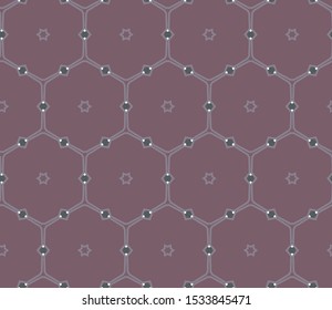 Abstract background texture in geometric ornamental style. Seamless design.