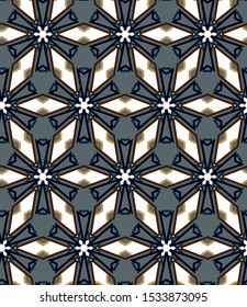 Abstract background texture in geometric ornamental style. Seamless design.