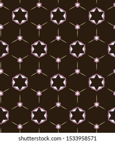 Abstract background texture in geometric ornamental style. Seamless design.