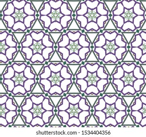 Abstract background texture in geometric ornamental style. Seamless design.