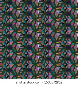 Abstract background texture in geometric ornamental style. Seamless design.