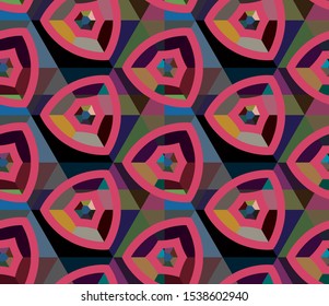 Abstract background texture in geometric ornamental style. Seamless design.