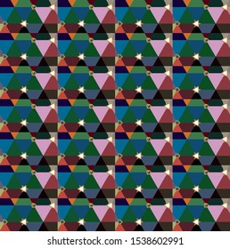 Abstract background texture in geometric ornamental style. Seamless design.
