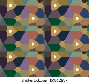 Abstract background texture in geometric ornamental style. Seamless design.
