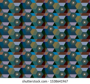Abstract background texture in geometric ornamental style. Seamless design.