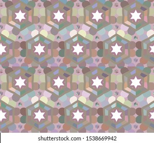 Abstract background texture in geometric ornamental style. Seamless design.