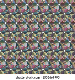 Abstract background texture in geometric ornamental style. Seamless design.