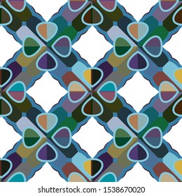 Abstract background texture in geometric ornamental style. Seamless design.