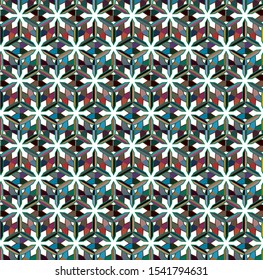 Abstract background texture in geometric ornamental style. Seamless design.
