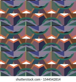 Abstract background texture in geometric ornamental style. Seamless design.