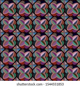 Abstract background texture in geometric ornamental style. Seamless design.
