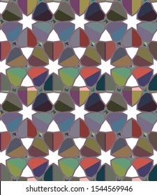 Abstract background texture in geometric ornamental style. Seamless design.