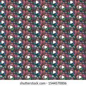 Abstract background texture in geometric ornamental style. Seamless design.