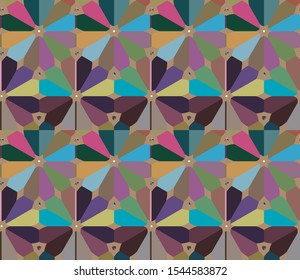 Abstract background texture in geometric ornamental style. Seamless design.