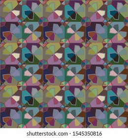 Abstract background texture in geometric ornamental style. Seamless design.