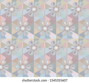 Abstract background texture in geometric ornamental style. Seamless design.