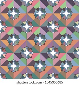 Abstract background texture in geometric ornamental style. Seamless design.