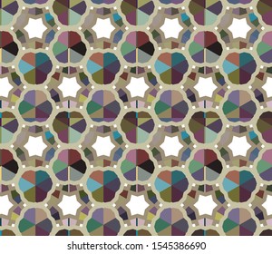 Abstract background texture in geometric ornamental style. Seamless design.
