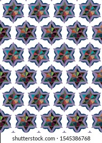 Abstract background texture in geometric ornamental style. Seamless design.