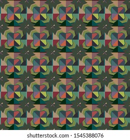 Abstract background texture in geometric ornamental style. Seamless design.