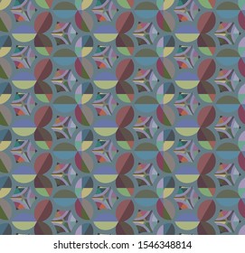 Abstract background texture in geometric ornamental style. Seamless design.