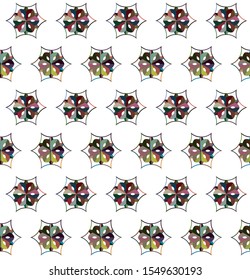 Abstract background texture in geometric ornamental style. Seamless design.
