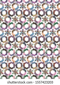 Abstract background texture in geometric ornamental style. Seamless design.