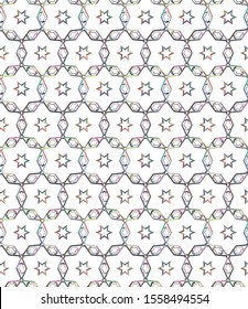 Abstract background texture in geometric ornamental style. Seamless design.