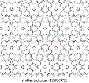 Abstract background texture in geometric ornamental style. Seamless design.